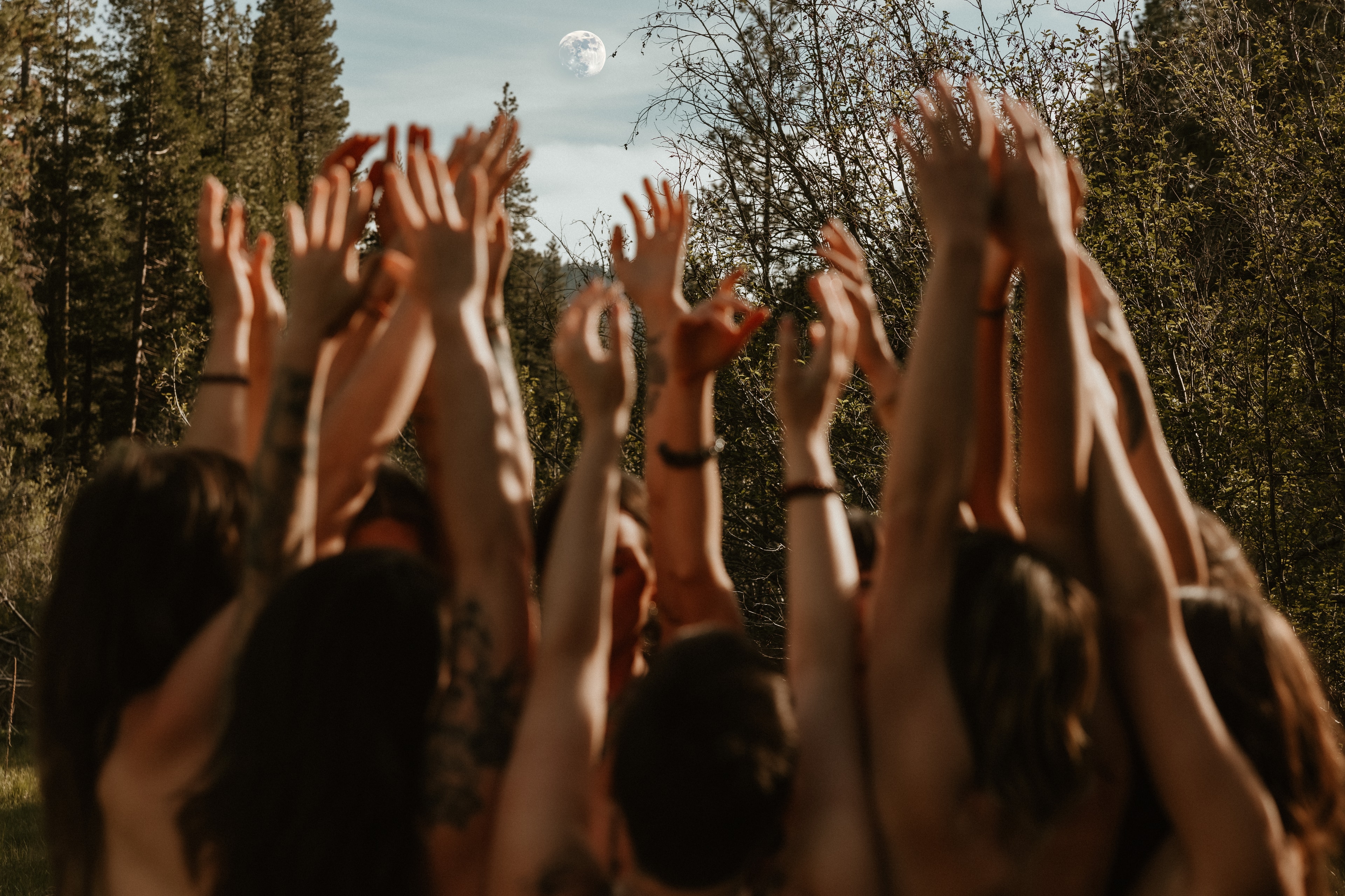 Fire ceremony — a gathering in the night
